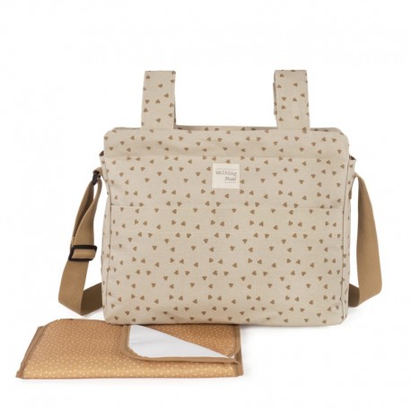 Walking Mum Bolso Poppy Corazones Canela